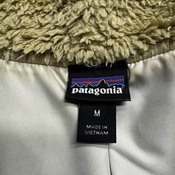 Patagonia womens medium Los Gatos Fleece Shroom Taupe Vest tan pockets gorpcore - Picture 6 of 12